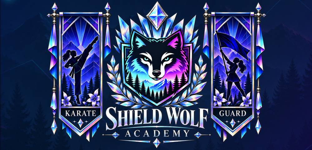 Shield Wolf Karate Guard crest